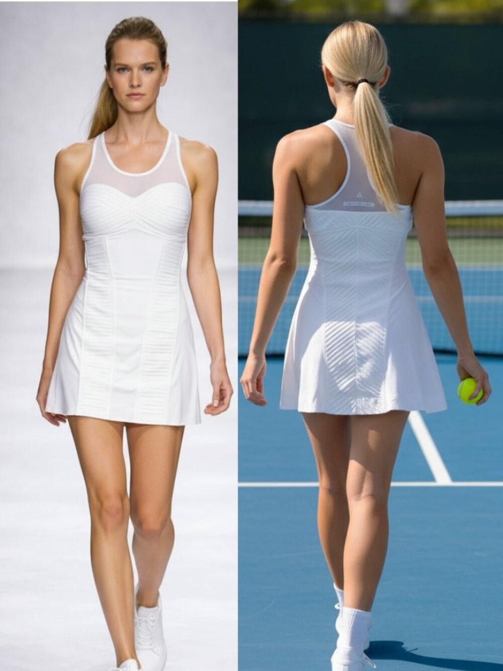 NWT Rare Beautiful Adidas Stella McCartney pleated Tennis Dress skirt S Small